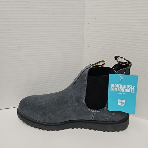 Reef Men\'s Charcoal Chelsea Boots